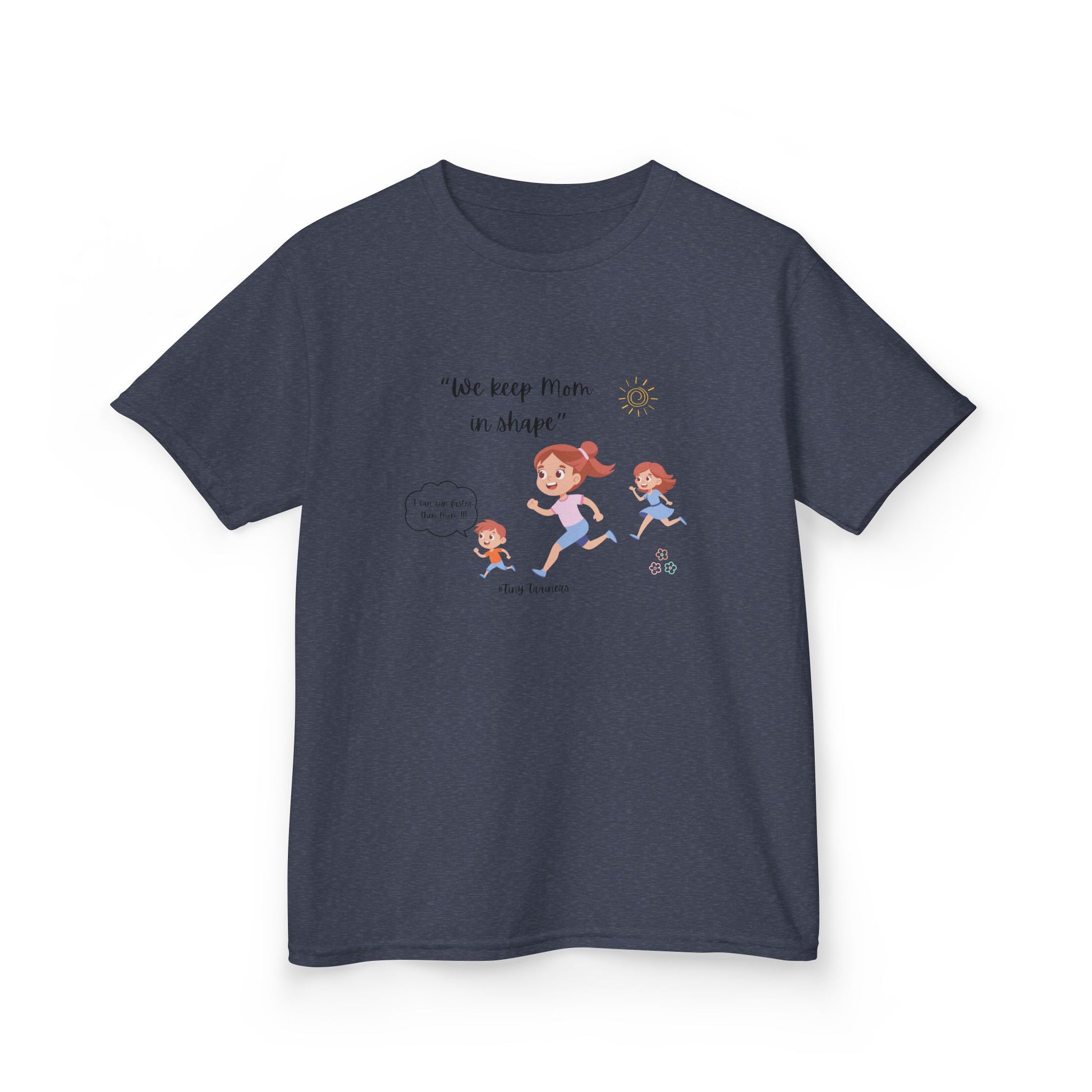 Fun Kids Active Tee: "We Keep Mom in Shape!" | Playful Exercise Shirt, Children's Fitness Apparel, Gift for Kids, Birthday Present, [...]