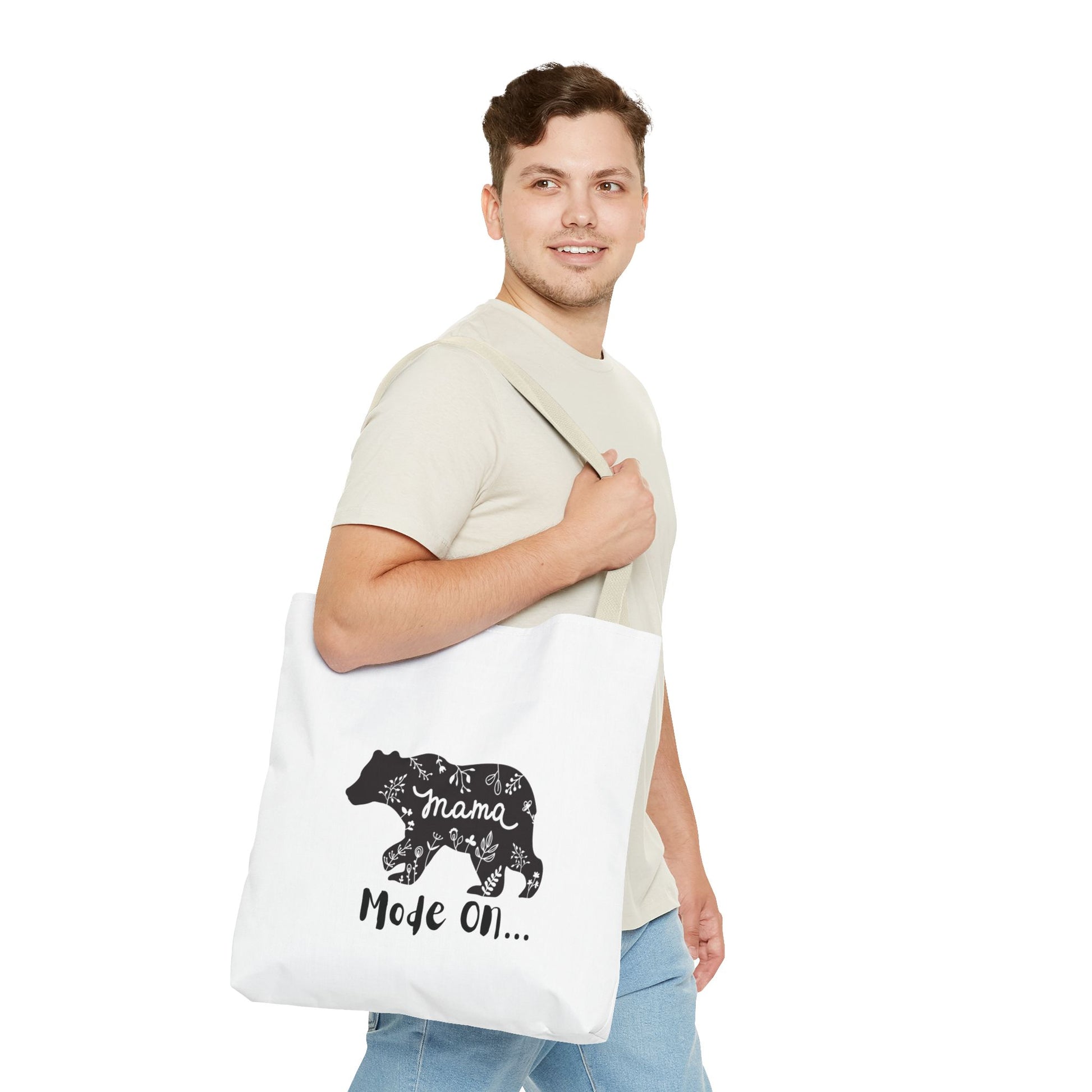 Mama Bear Tote Bag | Nature Inspired | Gift for Moms | AOP Design | Everyday Carry | Eco-Friendly Shopping Bag
