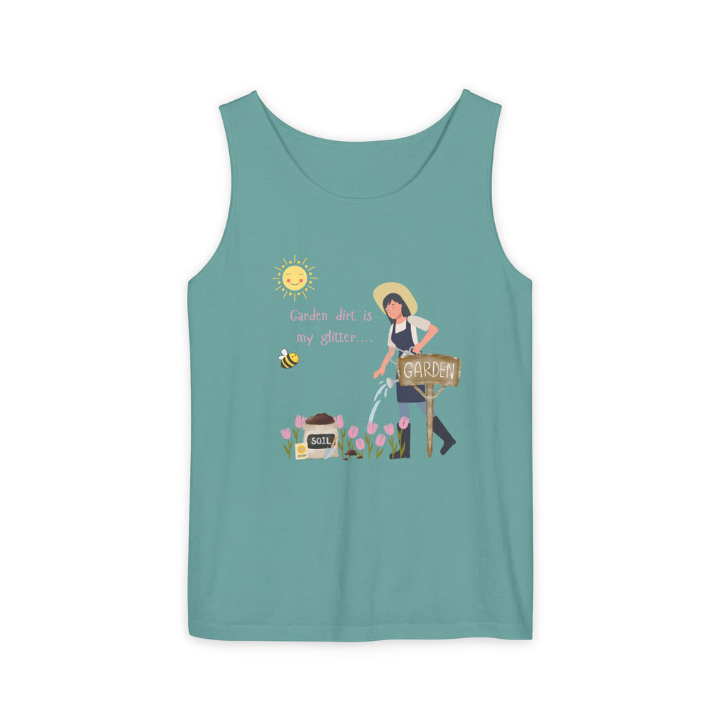 Gardening Vibes Tank Top, Unisex Graphic Tee, Summer Casual Wear, Nature Enthusiast Gift, Garden Party Apparel