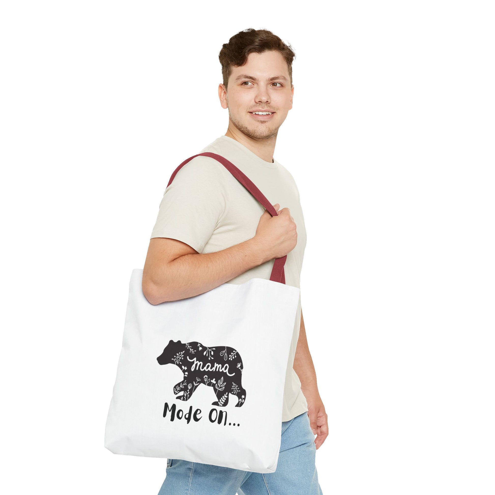 Mama Bear Tote Bag | Nature Inspired | Gift for Moms | AOP Design | Everyday Carry | Eco-Friendly Shopping Bag