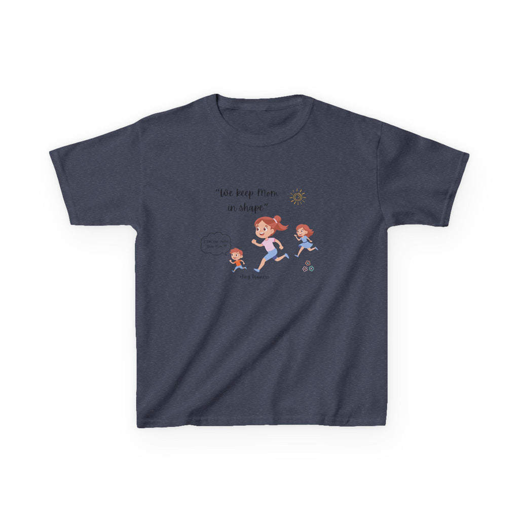 Fun Kids Active Tee: "We Keep Mom in Shape!" | Playful Exercise Shirt, Children's Fitness Apparel, Gift for Kids, Birthday Present, [...]