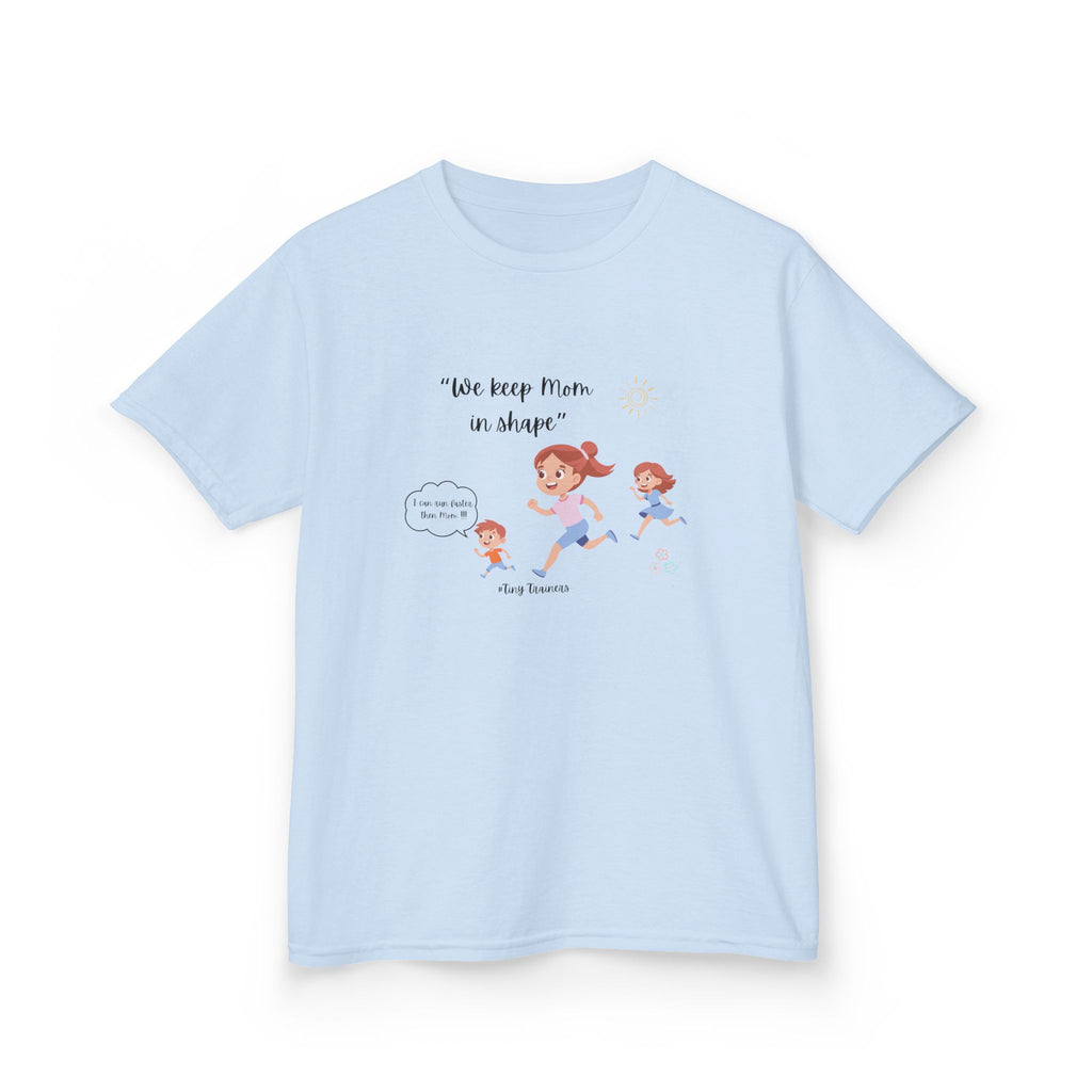 Fun Kids Active Tee: "We Keep Mom in Shape!" | Playful Exercise Shirt, Children's Fitness Apparel, Gift for Kids, Birthday Present, [...]