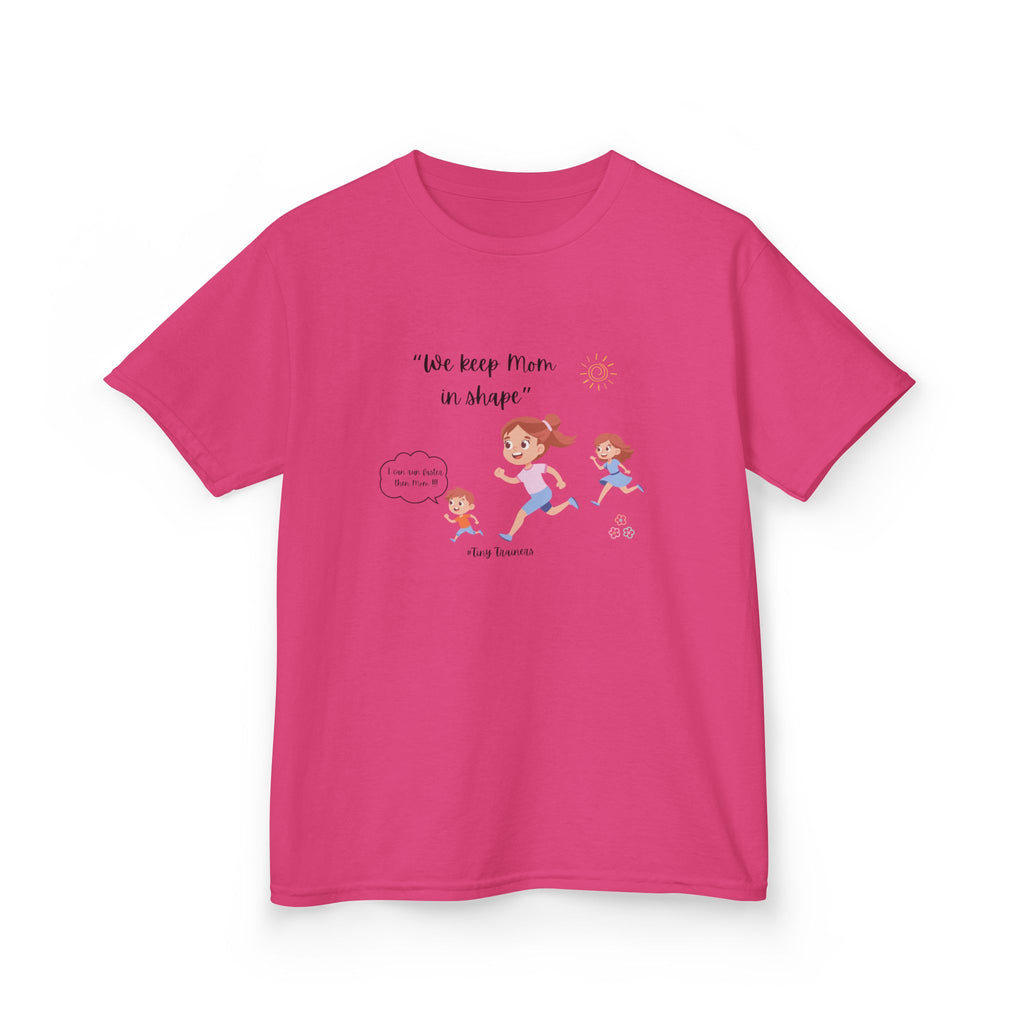 Fun Kids Active Tee: "We Keep Mom in Shape!" | Playful Exercise Shirt, Children's Fitness Apparel, Gift for Kids, Birthday Present, [...]