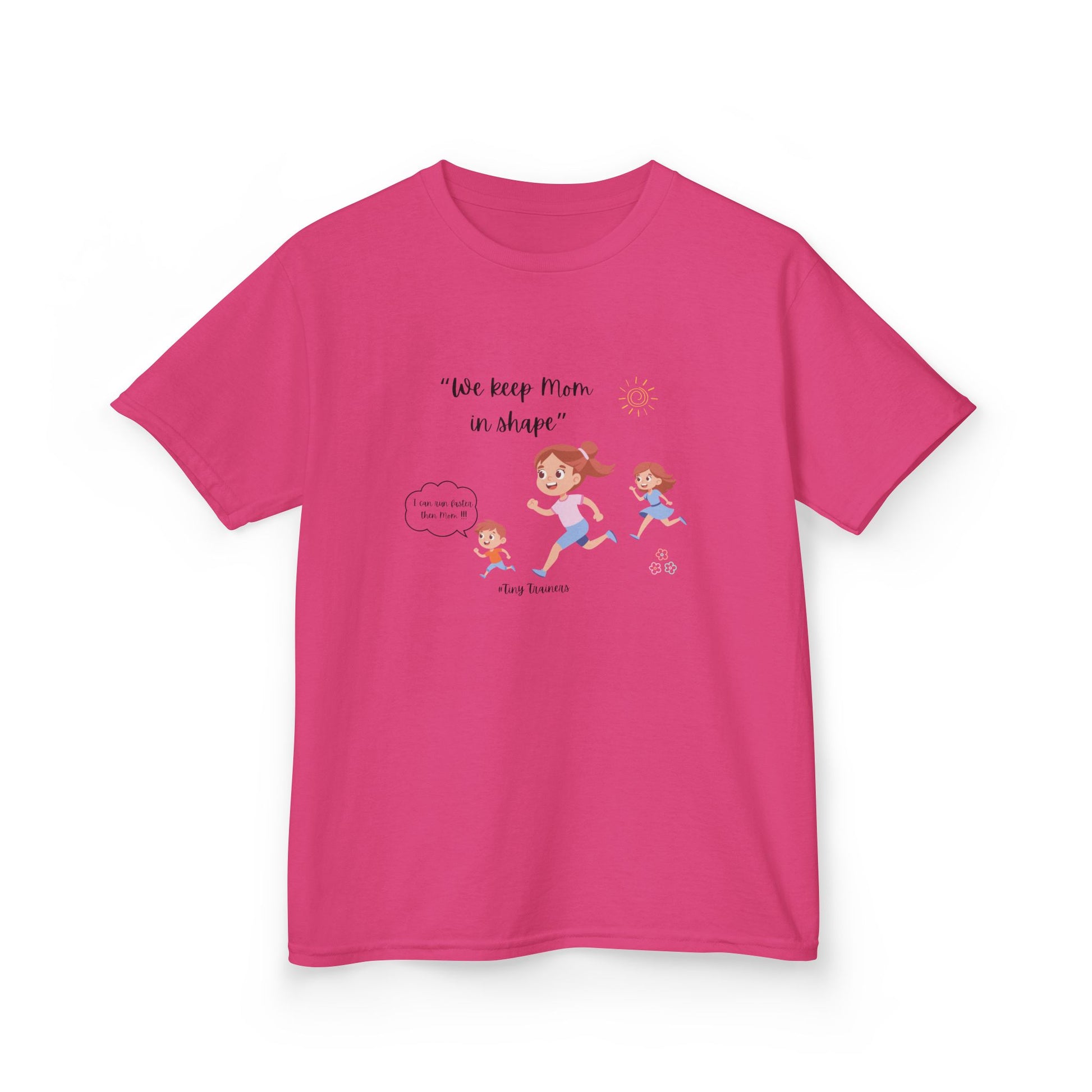 Fun Kids Active Tee: "We Keep Mom in Shape!" | Playful Exercise Shirt, Children's Fitness Apparel, Gift for Kids, Birthday Present, [...]