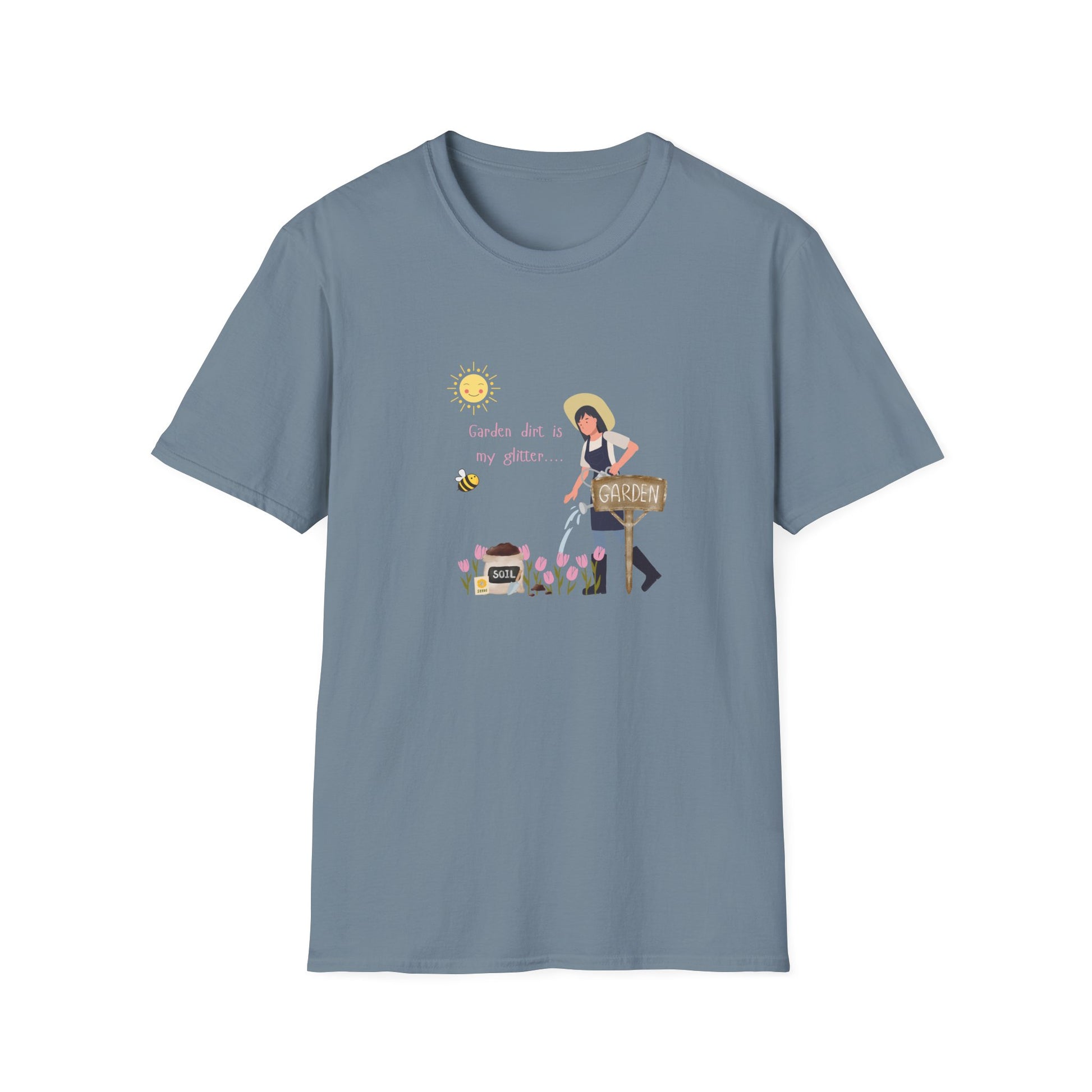 Garden Vibes Unisex T-Shirt, Floral Graphic Tee, Short Sleeve Summer Shirt, Cute Gift for Gardeners, Casual Wear, Eco-Friendly Apparel