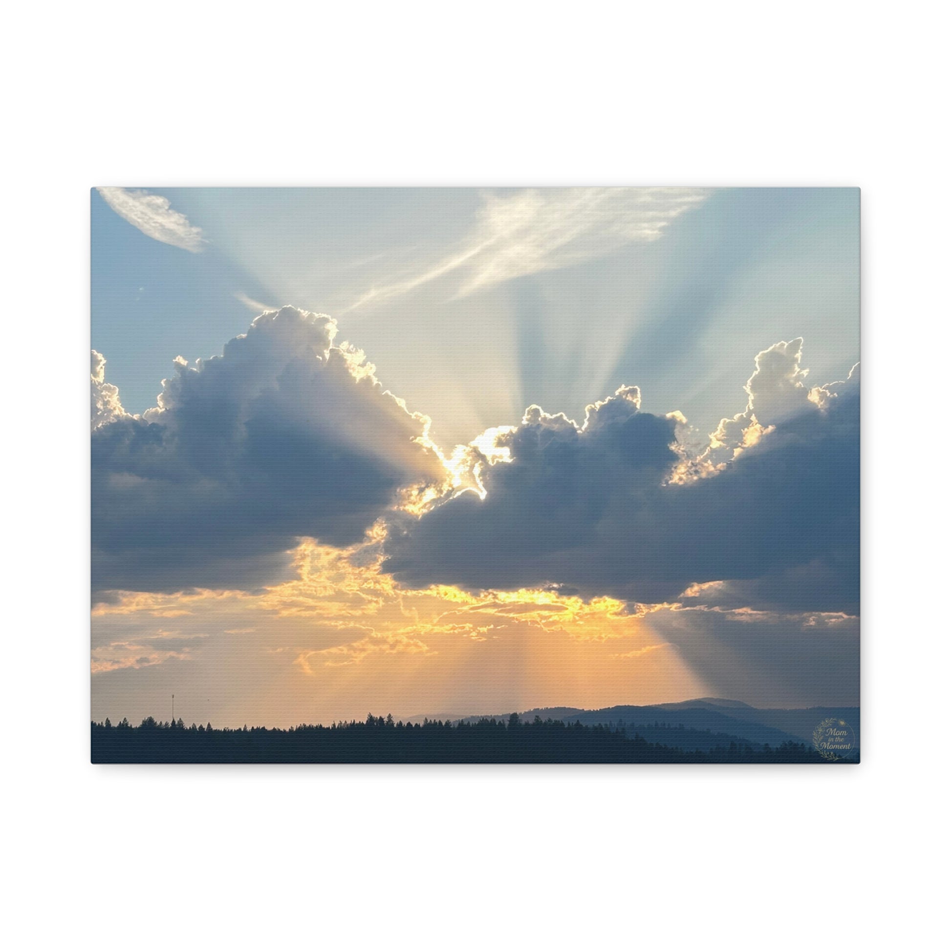 Stretched Canvas Art Print, Sunset Wall Decor, Office Wall Art, Home Decor, Nature Photography, Gift for Nature Lovers
