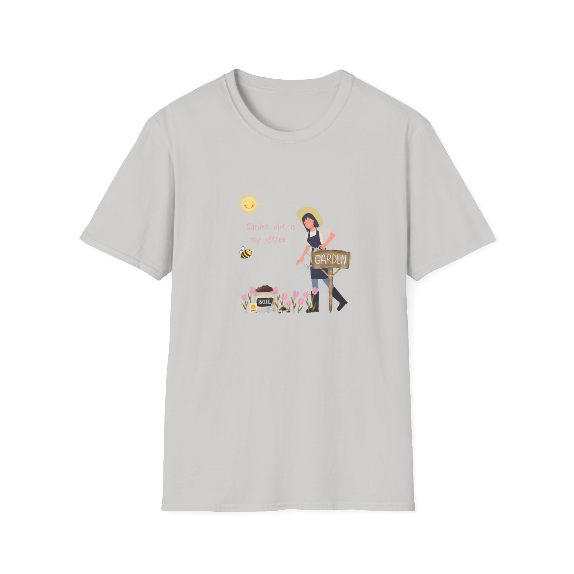 Garden Vibes Unisex T-Shirt, Floral Graphic Tee, Short Sleeve Summer Shirt, Cute Gift for Gardeners, Casual Wear, Eco-Friendly Apparel