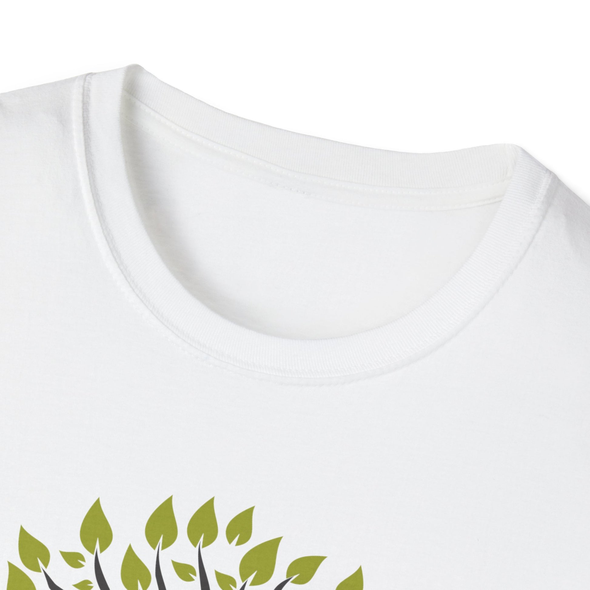 Grounded in Grace Tree T-Shirt | Unisex Softstyle Tee for Nature Lovers, Eco-Friendly Gift, Mindfulness, Spirituality, Everyday Wear