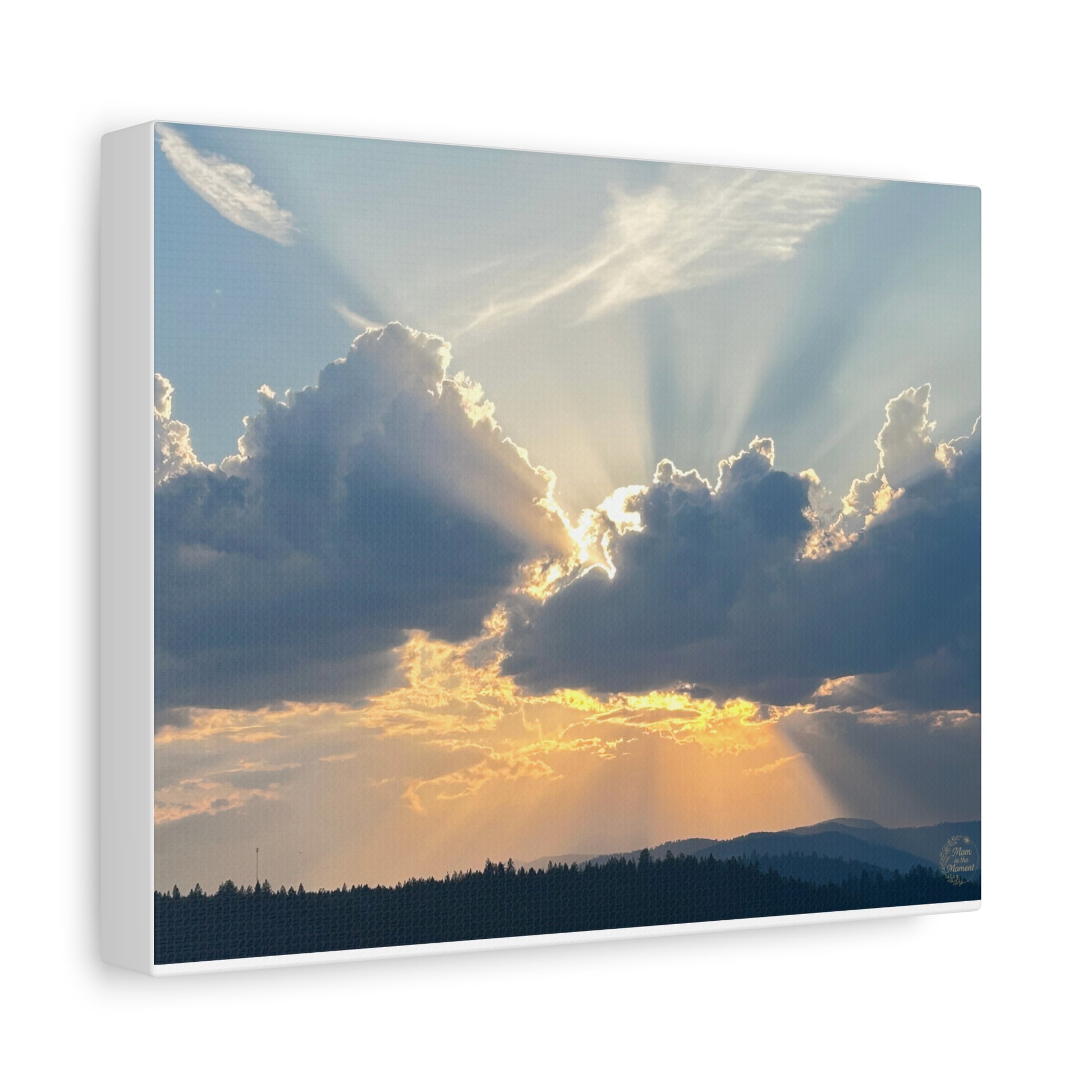 Stretched Canvas Art Print, Sunset Wall Decor, Office Wall Art, Home Decor, Nature Photography, Gift for Nature Lovers
